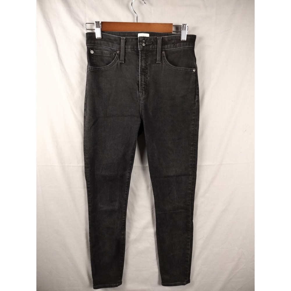 J.Crew Re-imagined Eco Jeans Women 28 Black Curvy Toothpick Skinny High Rise